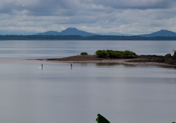 Standup Paddle-boarding with Boca Chica Mangroves in the distance